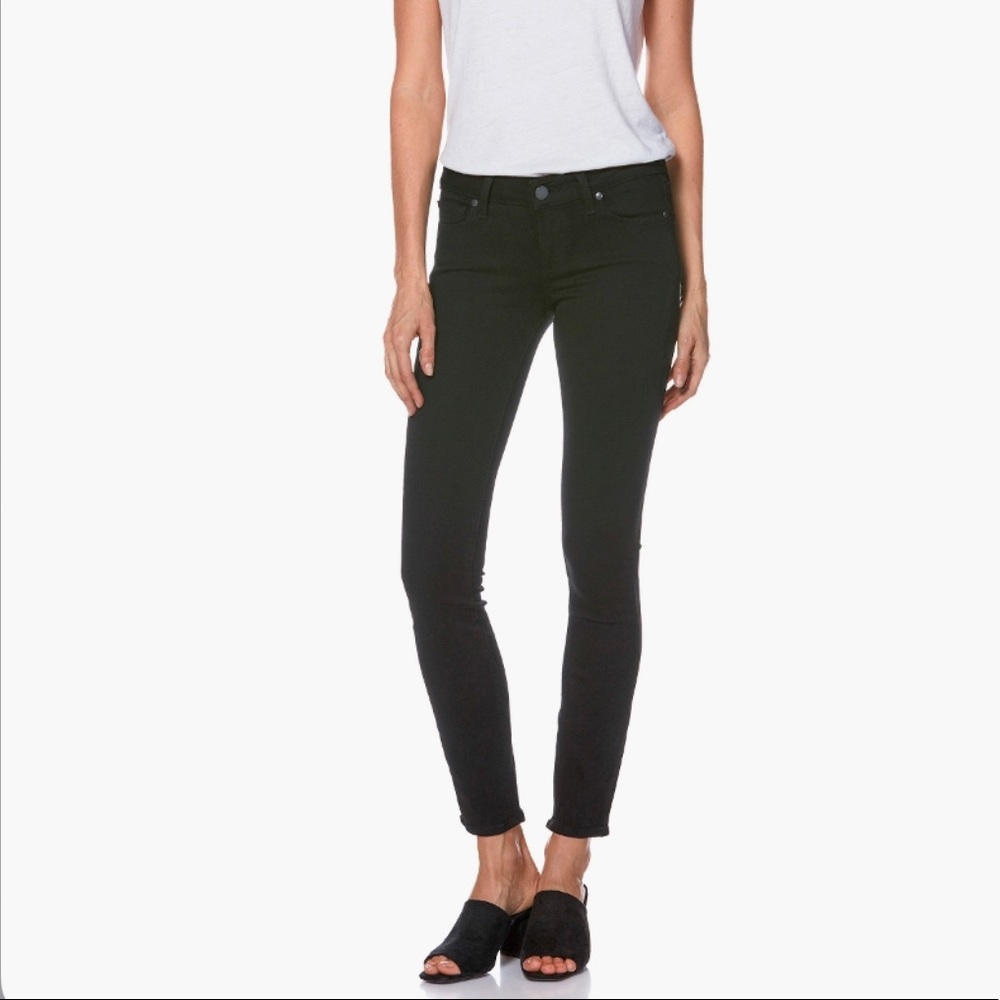 Paige Verdugo Ankle Black Denim Jeans